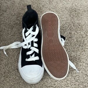Xhilaration Black and White Kids Sneakers